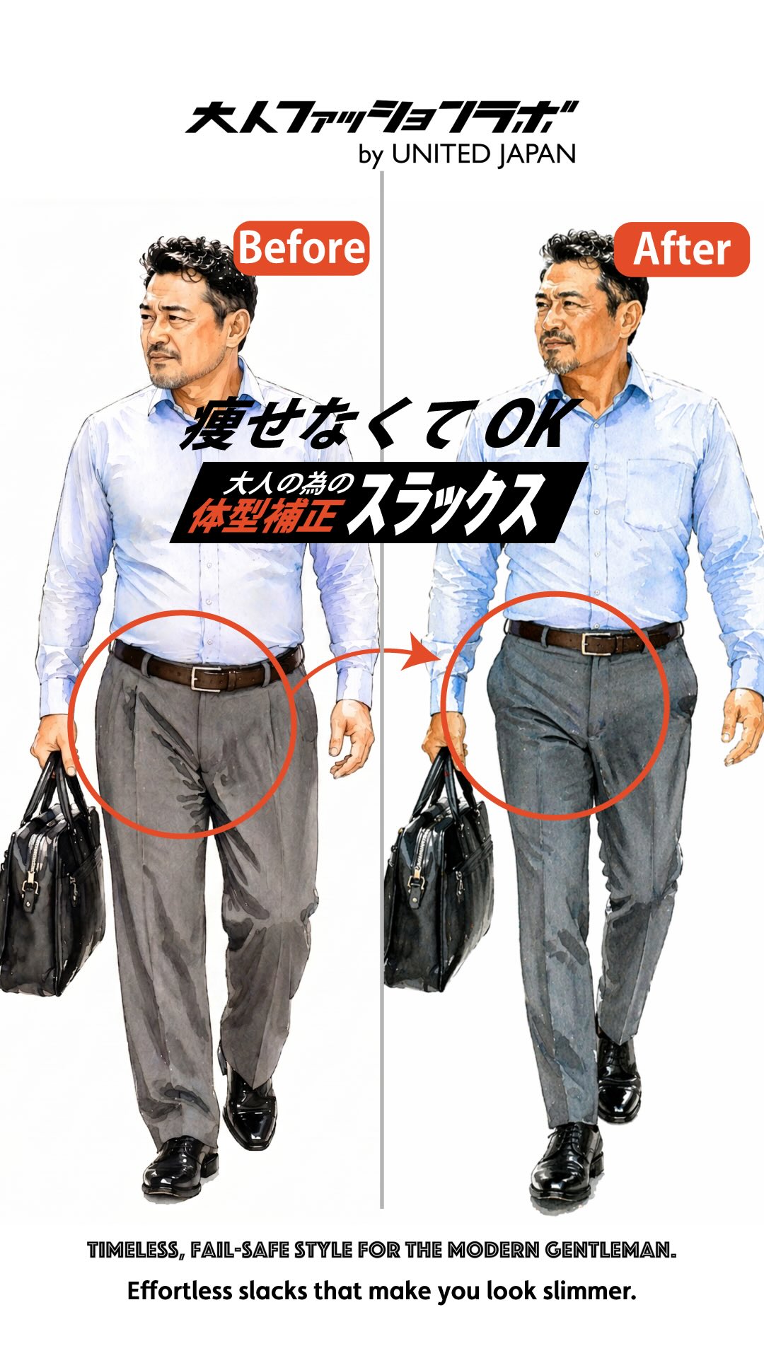 痩せなくてOK体型補正スラックス