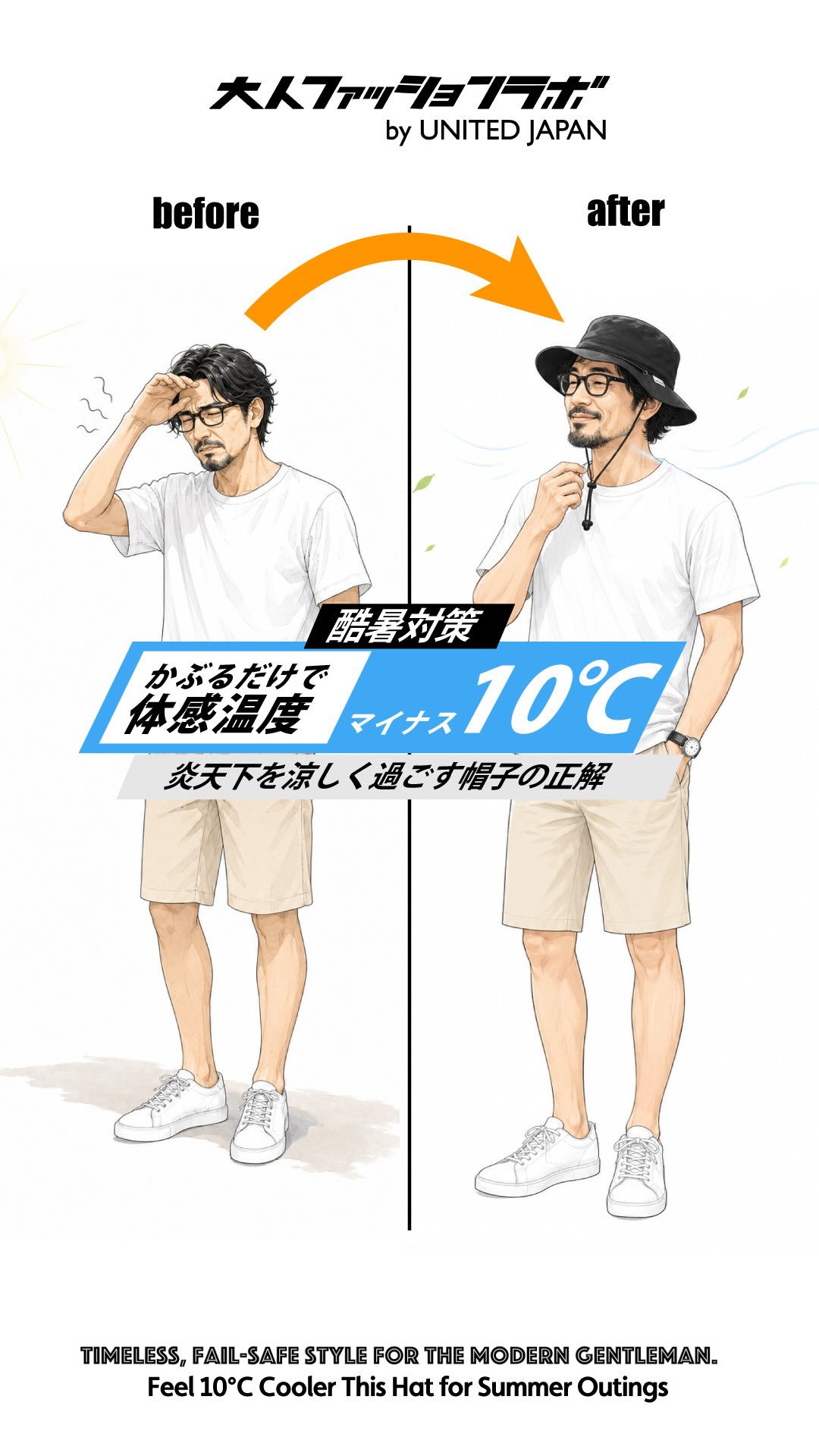 炎天下で涼しく過ごす帽子の正解