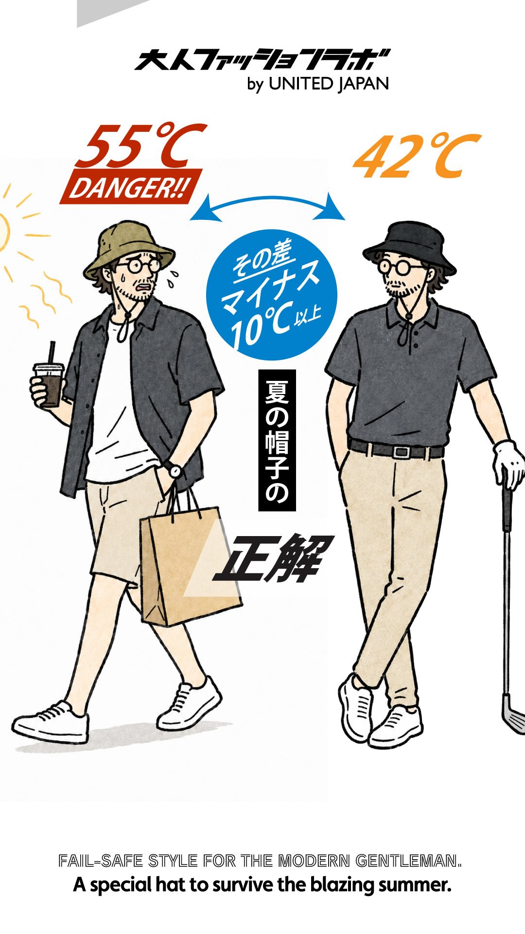 夏の帽子の正解